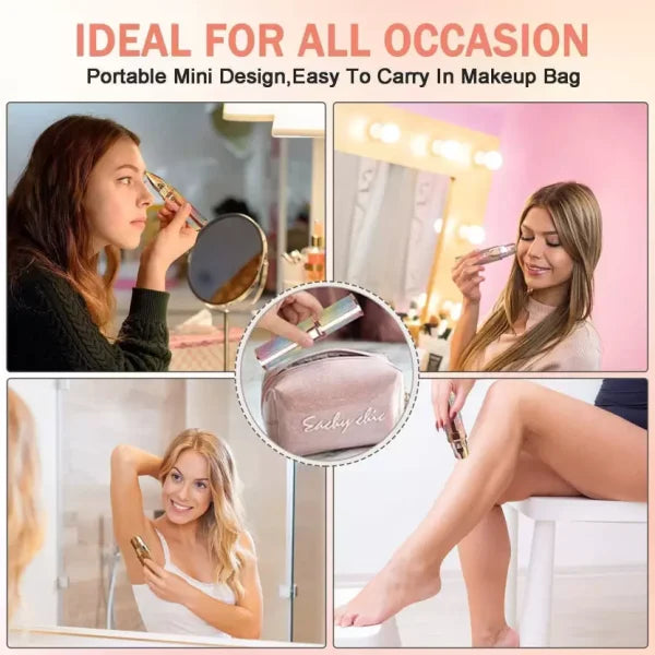 Flawless 2-in-1 Rechargeable Eyebrow Trimmer – USB Hair Remover with Cleaning Brush | Waterproof & Painless for All Skin Types