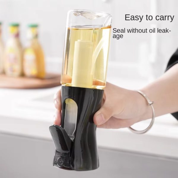200ML Press-Type Oil Spray Bottle – Refillable Olive Oil & Vinegar Sprayer for Cooking, BBQ & Healthy Eating